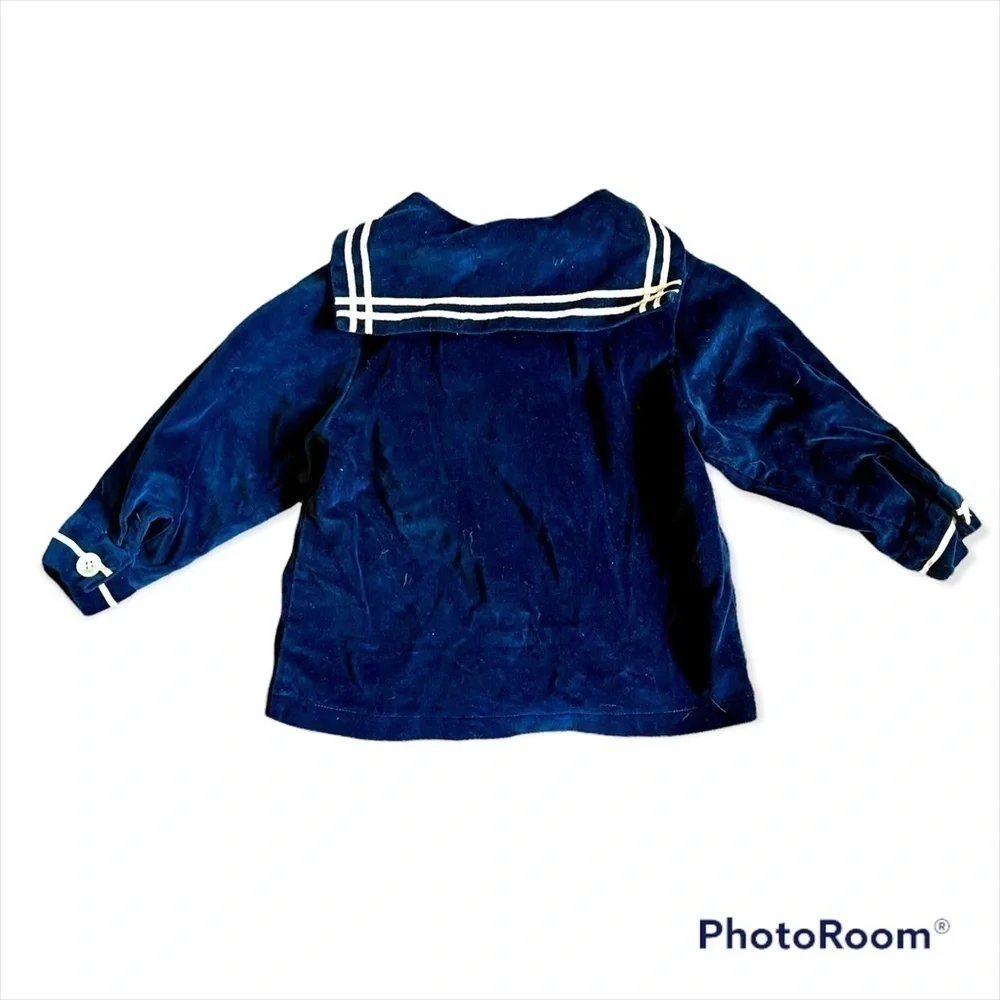 Neiman Marcus Blue Velvet Peacoat